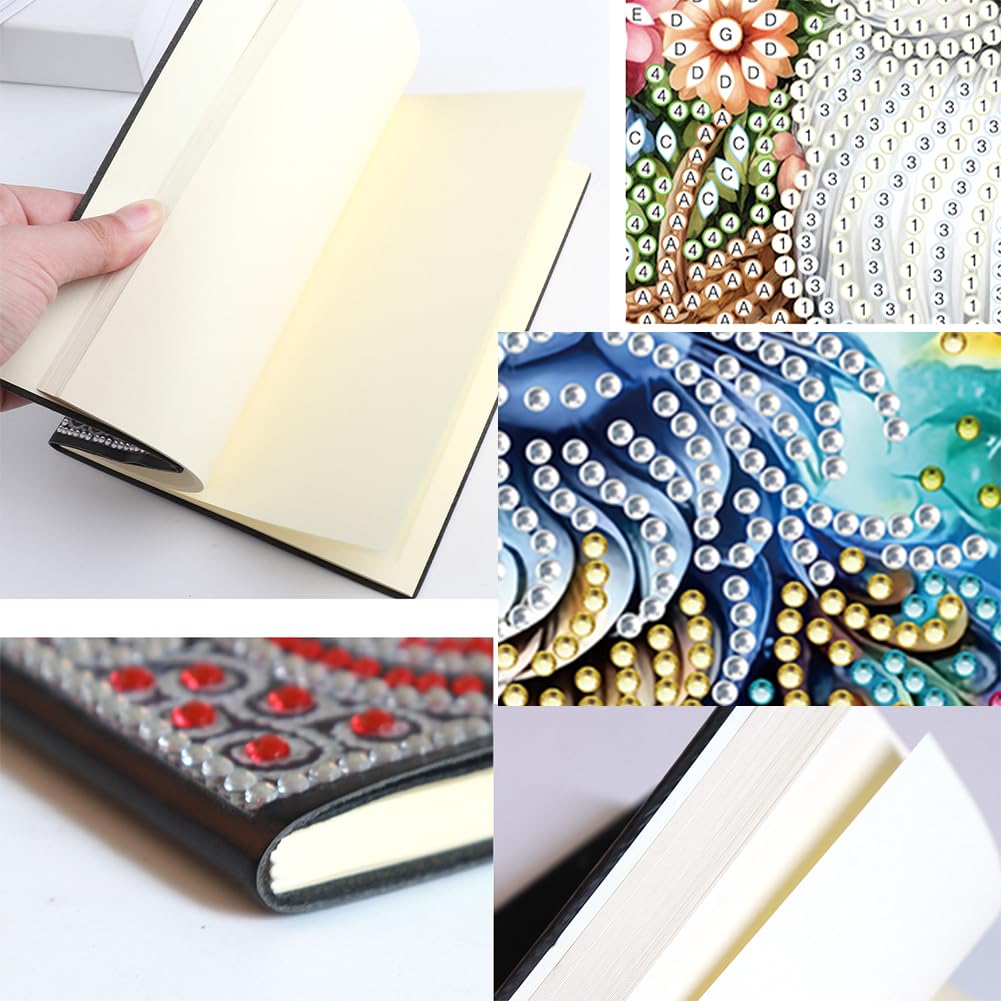 50-Page A5 Cat Diamond Art Painting Notebook for Adults - Holiday & Birthday Gift Journal FRANDEK