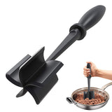Upgrade Meat Chopper, Heat Resistant Meat Masher for Hamburger Meat, Ground Beef Smasher, Nylon Hamburger Chopper Utensil, Ground Meat Chopper, Non Stick Mix Chopper, Mix and Chop, Potato Masher Tool Shadowgallery