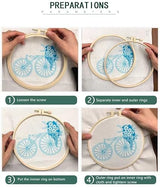 Yellow Rose 11CT Stamped Cross Stitch Kits Easy for Beginners Child with Hoop DIY Needlepoint Counted Embroidery Kits Art Craft Wall Decor 12x12IN(4)