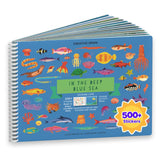 Cupkin Ocean Sticker Book Activity for Kids, Toddler Airplane Travel Essentials, 500+ Shark Stickers for Kids + 12 Scenes + 12 Coloring Book Pages, Deep Blue Sea Gift, Kid Crafts Ages 2-8 CUPKIN