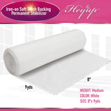 Iron on Embroidery Stitch Cover 8" x 9 Yd Light Weight Stabilizer Prevent Scratchy or Itchy Stitches, Soft Touch Backing for Sensitive Skin, Babies, and Embroidery Garments, 1 Pack HEYUP