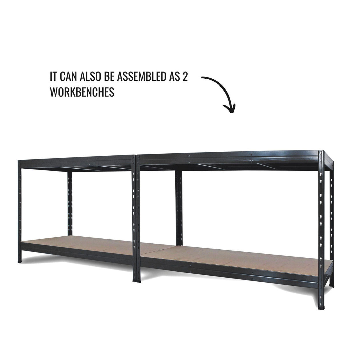 AR Shelving Heavy-Duty Garage Shelving, 4-Shelf Unit, 1000-Lb. Capacity Per Shelf, 60in.W x 24in.D x 70in.H, Model# TR18S410KGIFD9G00 AR Shelving