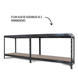 AR Shelving Heavy-Duty Garage Shelving, 4-Shelf Unit, 1000-Lb. Capacity Per Shelf, 60in.W x 24in.D x 70in.H, Model# TR18S410KGIFD9G00 AR Shelving
