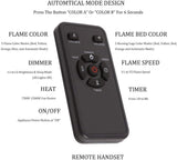 R.W.FLAME 39" Electric Fireplace Insert,Freestanding & Recessed Electric Stove Heater,Touch Screen,Remote Control,750W-1500W with Timer,Colorful Flame Option (39''X27'') R.W.FLAME