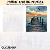 TUMOVO Paint by Numbers for Adults Beginner, Seaside Sunset with Birds Acrylic Easy Paint by Numbers Kits Craft Kits for Adults Suitable for Home Wall Decoration Frameless 16x20 Inch TUMOVO