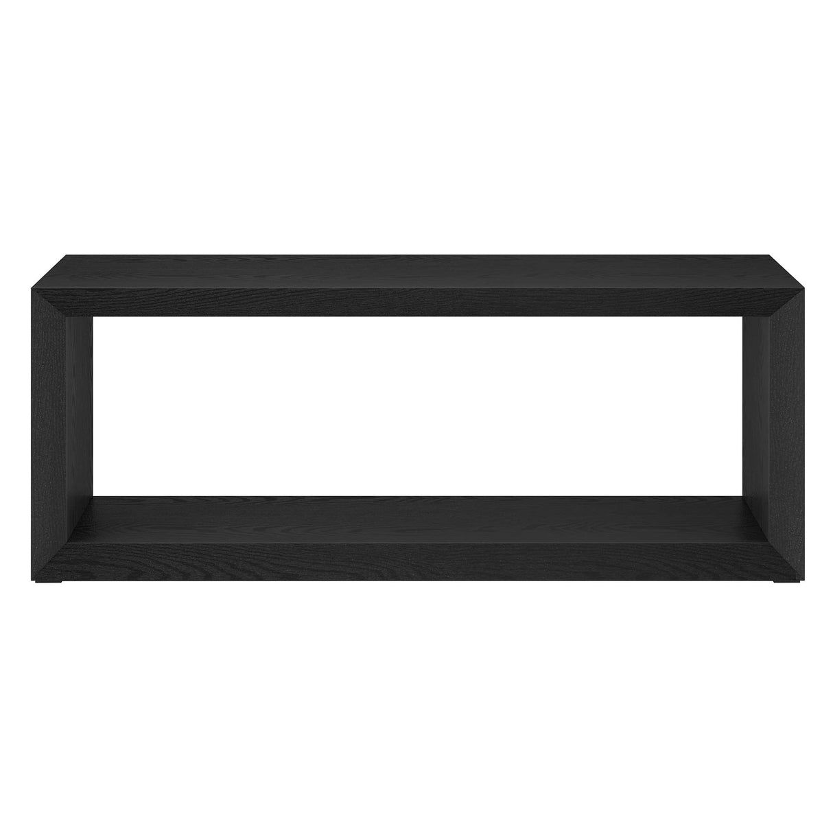 Henn&Hart 48" Wide Rectangular Coffee Table in Black Grain, for Home, Living Room, Bedroom, Entertainment Room, Office Henn&Hart