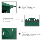 MASTERCANOPY Patio Gazebo Outdoor Pop Up Gazebo with Mesh Walls (Forest Green, 13x13) MASTERCANOPY