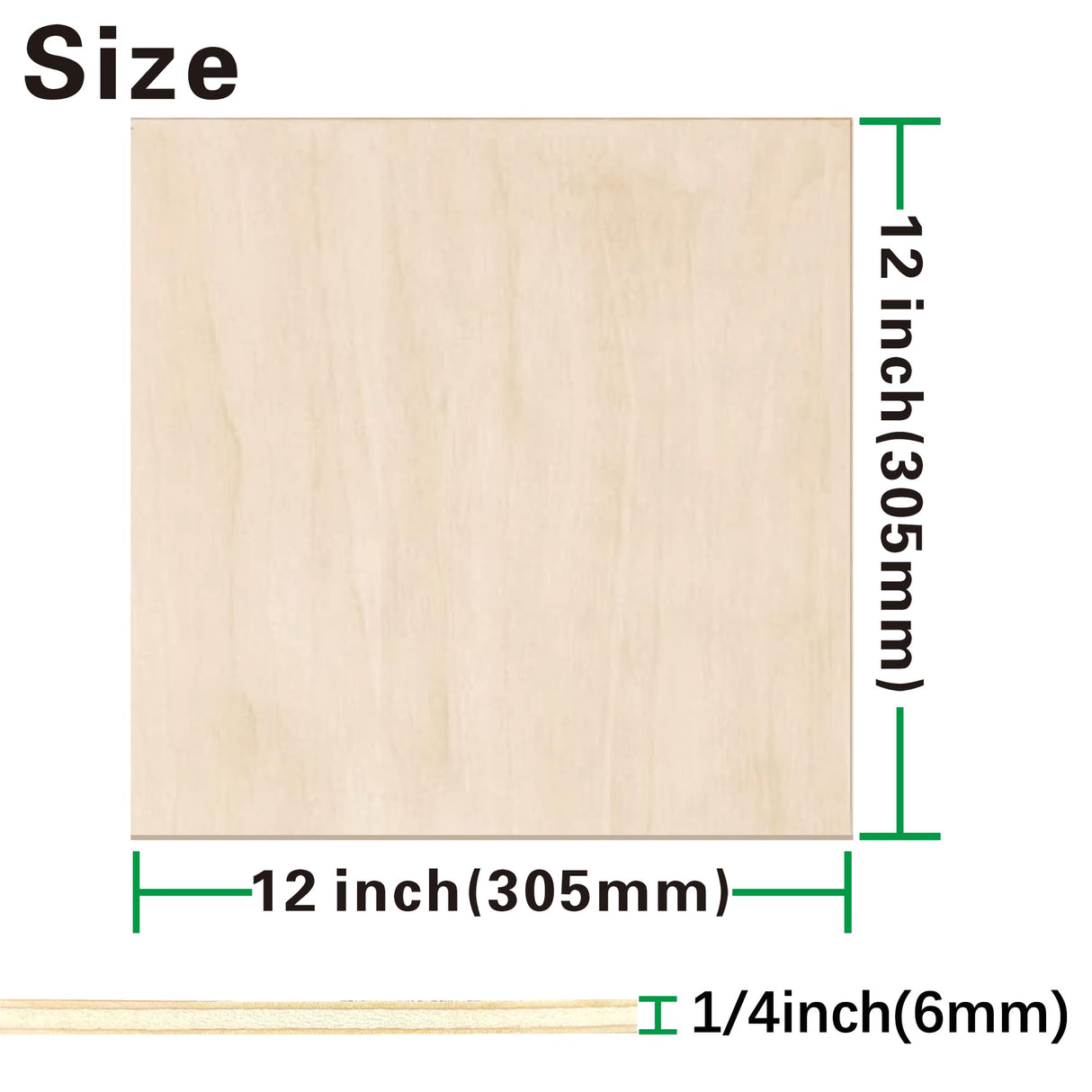 12 Pack Basswood Sheets 1/4 inch,12"x12"x1/4" Plywood Sheets,6mm Basswood for Laser Cutting,Laser Engraving Blanks,Thin Natural Unfinished Wood for Crafts,Wood Burning,Scroll Saw Cutting Ninekong