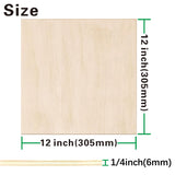 12 Pack Basswood Sheets 1/4 inch,12"x12"x1/4" Plywood Sheets,6mm Basswood for Laser Cutting,Laser Engraving Blanks,Thin Natural Unfinished Wood for Crafts,Wood Burning,Scroll Saw Cutting Ninekong