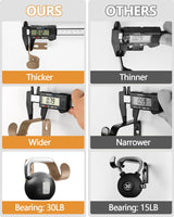 Wood Curtain Rods for Windows 48 to 84 Inch, 1 Inch Heavy Duty Curtain Rods with Imitation Wood Grain Finials, Boho Adjustable Drapery Rods, Farmhouse Rustic Single Window Curtains Rods HIQTEK