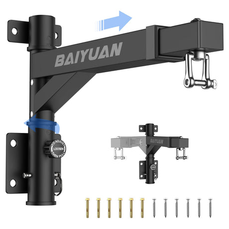 Heavy Bag Hanger - Wall Mount Punching Bag Hanger, Adjustable Heavy-Duty Boxing Bag Wall Bracket, Punching Bag Mount Stand for Home or Gym, for Kickboxing Bag, Muay Thai Bag,Etc (Supports up to 800Ib) BaiYuan