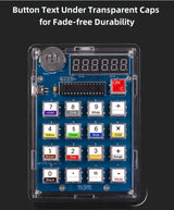 DIY Electronic Calculator Kit, 6-Digit Display, Soldering Practice Project with Resistance Reader MUXWELL