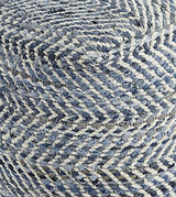 Signature Design by Ashley A1000445 Pouf, Blue & White Signature Design by Ashley