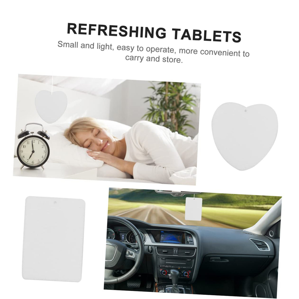 GLEAVI Air Freshener Sublimation 1 Set Air Freshener Car Freshener Sublimation Air Freshners Sublimation Blanks Coverlet Cars Cars White Felt Inside The Car Product GLEAVI