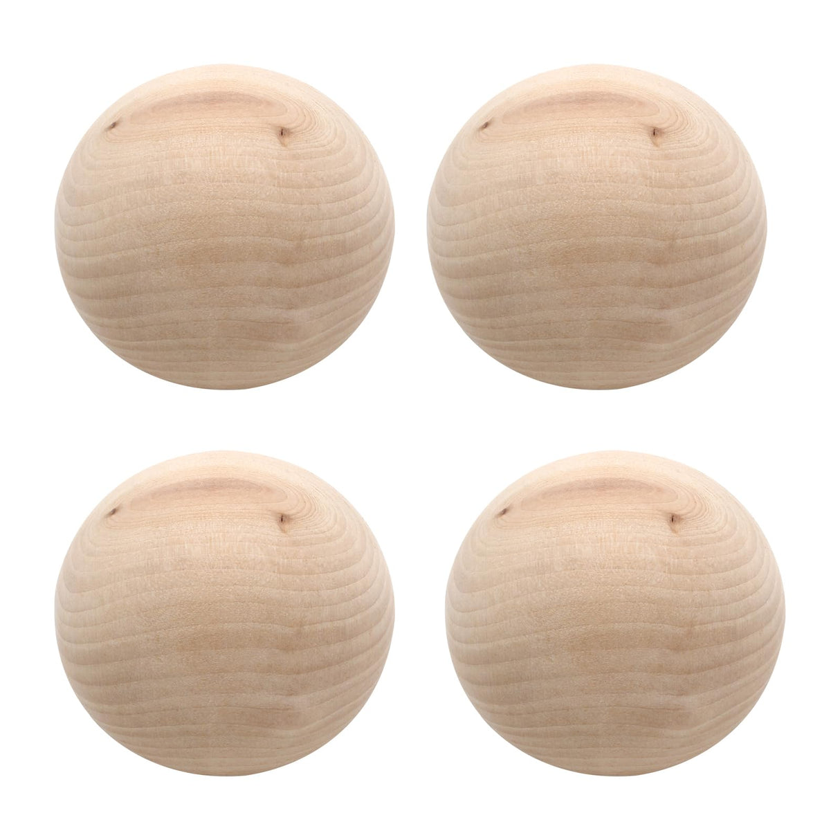 Uenhoy 4 Pcs Wooden Round Ball 3 Inch Unfinished Natural Wood Balls Wooden Spheres for Crafts and DIY Projects Uenhoy