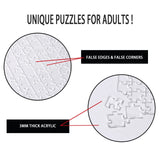 ZZYFGH Clear Hard Puzzle Jigsaw, Impossible Challenge 120 Piece Difficult Jigsaw Puzzle Game for Adults Children ZZYFGH
