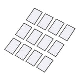 MECCANIXITY 30pcs Sublimation Patch Blank, 8x5cm/3.15x1.97 Inch Fabric Iron-on Blank Heat Transfer Repair Patch for DIY Crafts Caps Clothes, White with Black Border MECCANIXITY