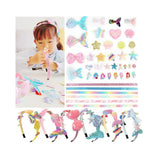DIY Headband Making Kit for Girls Ages 5-12 | Create Your Own Hair Accessories with 6 Hair Bands 36 Accessories for Birthday Gift Creative Activity DIY Arts and Crafts Gifts Generic