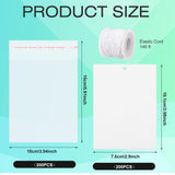 ZhouBoat 200 Pcs Sublimation Air Fresheners Blanks, Custom Photo Car Air Freshener, Sublimation Blanks Bulk DIY Scented Hanging Sheets Felt With 200 PCS Bags and 19.7in Rope for Car Home Hanging Decor ZhouBoat