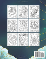 Zodiac Astrology Coloring Book: Astrological Signs and Horoscope Coloring Pages for Adults Majosta