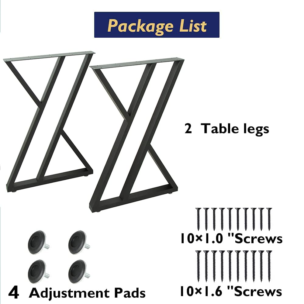 HEONITURE Table Legs 36 Inch, Counter Height Table Legs, Bar Metal High Tall Base Desk Steel for Kitchen or Outdoor HEONITURE