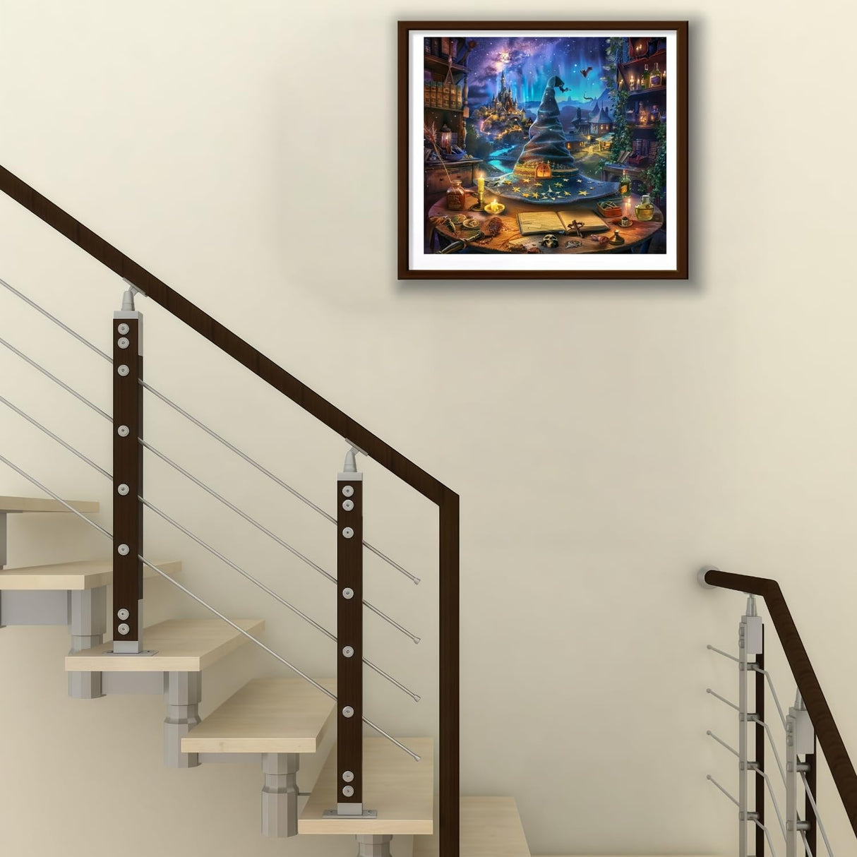 BYGFHLYW 5D Diamond Painting Kits for Adults, Magical Hat Diamond Art Kits for Adults Beginner, DIY Full Drill Diamond Dot Gem Painting for Home Wall Decor 13.7x13.7 inch BYGFHLYW