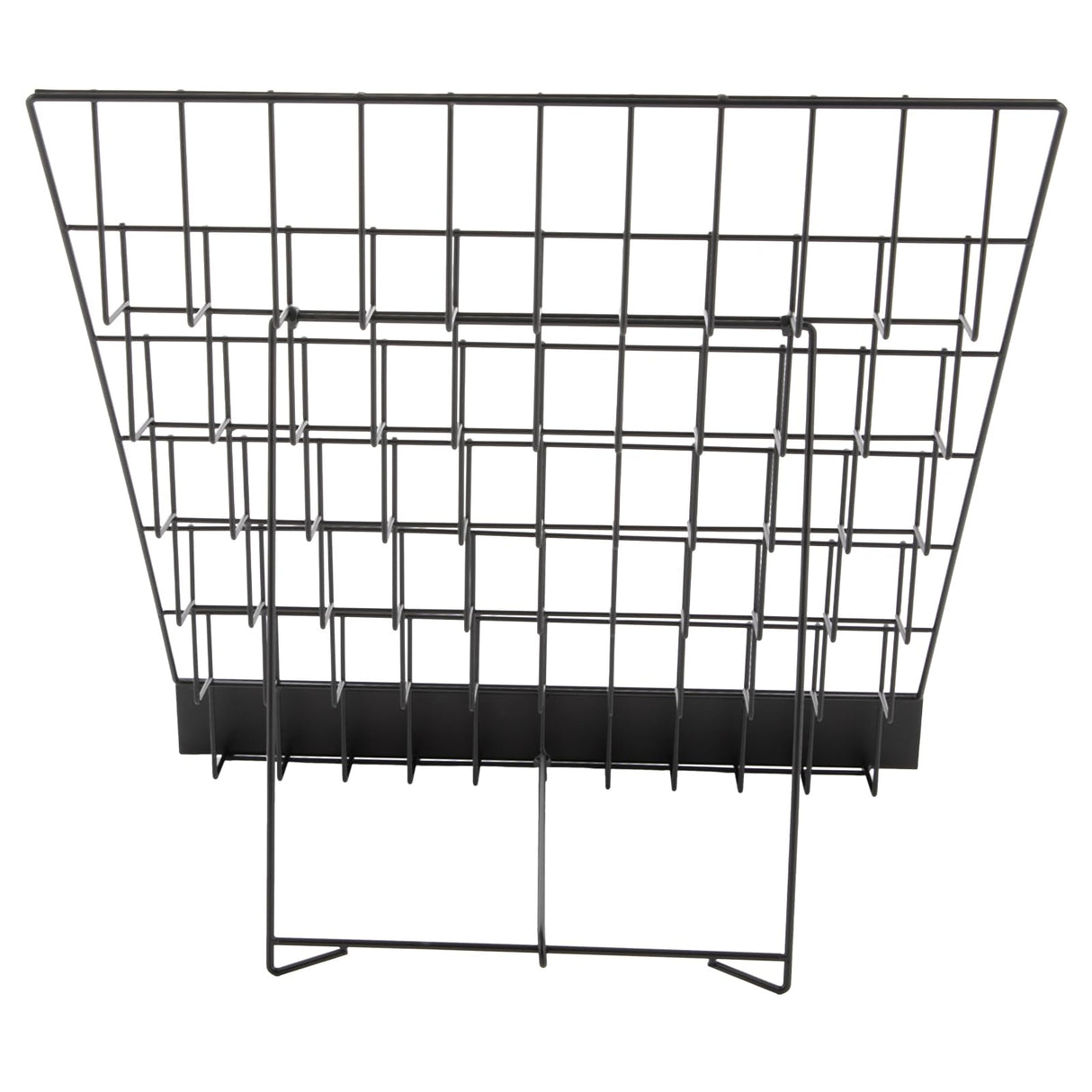LyeXD 6 Tier Book Display Rack, Comic Book Display Wire Rack Greeting Card Display with Panel Fence, 18" Brochure Display Stand Tabletop CD Display Magazine Rack for Library Classroom (Black) LyeXD