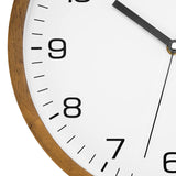 Foxtop Wood Wall Clock 12 Inch Silent Non-Ticking Battery Operated Quartz Round Wooden Wall Clock Decorative for Kitchen Bedroom Living Room Home Office Decor Foxtop