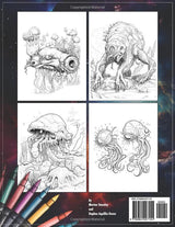 Exoplanet Wildlife Coloring Book: Weird Creatures, Alien Animals and Fantasy Fauna, for Kids and Adults Majosta