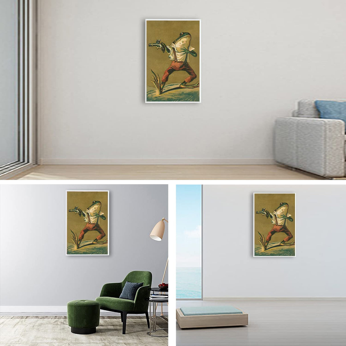 FORLAND Frog Diamond Painting Kits for Adults Beginners - 5D DIY Funny Full Drill Diamond Kits Painting Crafts for Home Wall Decor, Diamond Art Kits,12x16inch FORLAND