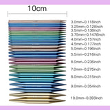 Yarniss 13 Pair Circular Knitting Needle Set 3.0~10.0mm, Interchangeable Aluminum Knitting Needles with Case Yarniss