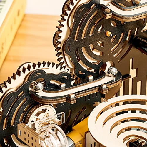 bennama 3D Wooden Puzzles Marble Run Set - Mechanical Model Kits with Motor, Brainteaser and Puzzle for Christmas/Birthday,Gifts for Adults and Teens bennama