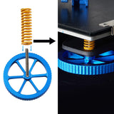 4PCS Ender 3 v2 Upgrades Bed Leveling Nuts and Ender 3 Bed Springs, 3D Printer Leveling kit Compatible for Creality Ender 3/Ender 3 S1/Ender 3 Pro/Ender 3 V2, Ender 5/5 Plus/Pro, CR-10/CR10S Makerzone