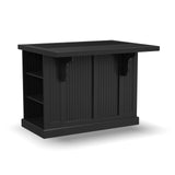 Nantucket Distressed Black Kitchen Island by Home Styles homestyles