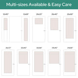 HOMEIDEAS 100% Linen Blackout French Door Curtains, Privacy Door Window Curtains, 26 X 68 Inch Room Darkening Blinds, Thermal Insulated Shades for Bedroom, 1 Panel, Natural HOMEIDEAS