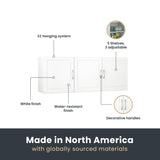 SystemBuild Evolution Kendall 54" Wall Cabinet in White SystemBuild