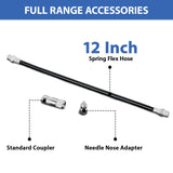 UNOYX 14oz Grease Gun, 6000PSI Heavy Duty Pistol Grip Grease Gun, Car Grease Gun Kit, Standard Coupler and Needle Nose Adapter, for Car Trucks Tractors Marine Bearings UNOYX