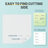 HTVRONT Sublimation Vinyl for Cotton Shirts - 10 Pack 12"x12" Matte Clear HTV Vinyl for Sublimation - Wash Durable Clear Dye Sub HTV HTVRONT