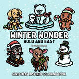 Winter Wonder: Christmas Inspired Bold and Easy Coloring Book for Adults or Kids Majosta