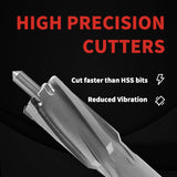 Carbide Annular Cutter 5/8" Cutting Diameter, 2" Depth of Cut, 3/4" Weldon Shank S&F STEAD & FAST
