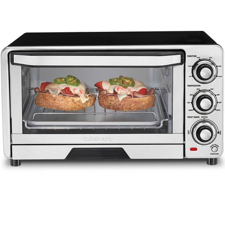 Cuisinart TOB-40N Custom Classic Toaster Oven Broiler, Brushed Stainless and Black Cuisinart