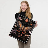 4 Pack Diamond Art Kits for Adults Beginners,Dragonflies, Butterflies, Moths, Bees Full Round Drill DIY Diamond Painting Kits,Paint by Diamonds Dot Gem Art Crystal Easy,Home Wall Decor 12x16Inch Tiwabb