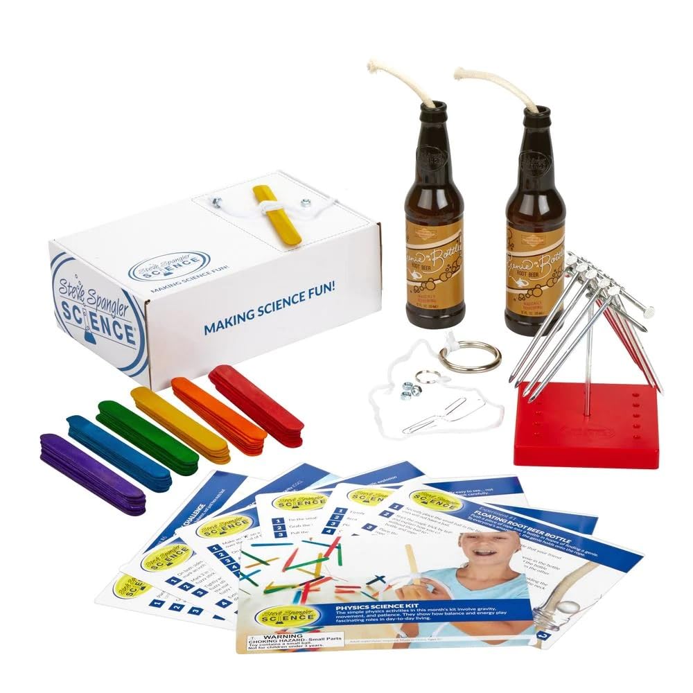 Steve Spangler Science STEM Kit: Physics Science Kit, Ages 8+, Experiments for Kids, Chemistry Set, STEM Projects, Educational Toys Steve Spangler Science