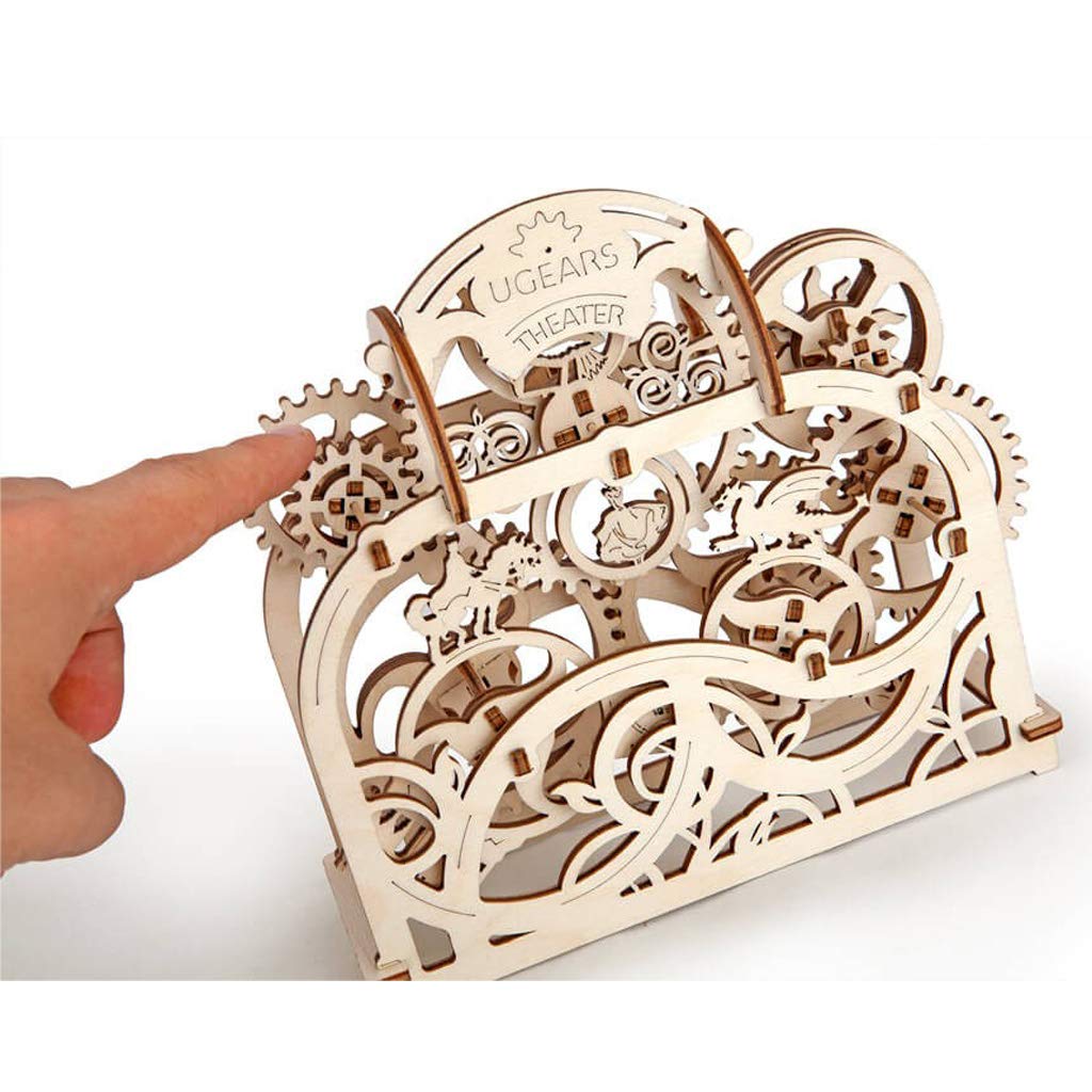 UGEARS - Theater, 3D Wood Mounting Kit Without Glue (Theatre) UGEARS