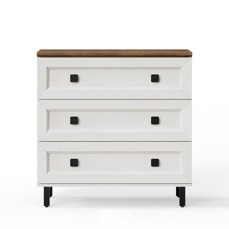 FENSULN White Dresser with 9 Drawers,3 in 1 Farmhouse Modern Chest of Drawers with Spacious Storage for Bed Room,Livingroom Hallway FENSULN