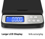 Fuzion Shipping Scale - Digital Postal Scale 88lb x 0.1oz, 5 Units, Hold/Tare/PCS Counting, Easy Calibration, Large LCD, All-in-1 Scale for Packages Fuzion