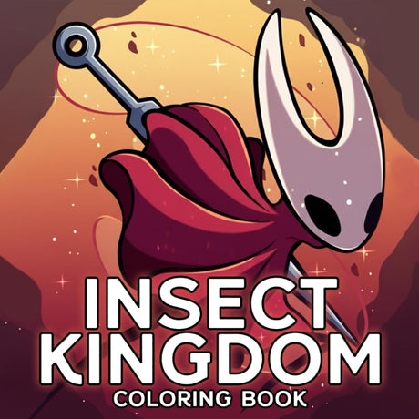 Insect Kingdom Coloring Book: Whimsical Game World Coloring Pages Featuring Tiny Bug Knights, Magical Beasts, and Fantasy Mazes for Adults and Teens to Destress Majosta