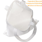 DEAYOU 12 Pack Canvas Tote Bag, 13" x 14" Sublimation Blank Cotton Cloth Bags, White Reusable Grocery Bags with Handles for Shopping, DIY Crafting, Heat Transfer, Gift, Activity DEAYOU