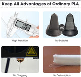 eSUN PLA+ Filament 1.75mm, 3D Printer Filament PLA Plus, Dimensional Accuracy +/- 0.03mm, 1KG per Spool, 2 Spools 3D Printing Filament, Bone White eSUN