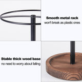 BDBDYEAY Sunglasses Organizer Wood Glasses Holder Stand, Metal Sunglass Storage Display Rack for 12Pairs Eyeglasses, Eyewear Organizer for Dresser Table Desk Countertop Bedroom BDBDYEAY